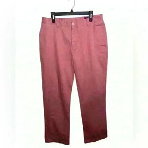 Vineyard Vines Mens Club Pant 35x32 Pink Coral Flat Front Cotton Chino Pants
